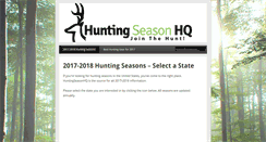 Desktop Screenshot of huntingseasonhq.com